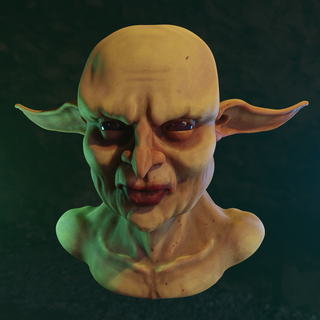 elfe gringotts cripsis Harry Potter buste lutin libre résine 3d print model - Mito3D