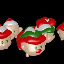 elf incontro vari di natale daddy abete nuovo mamma madre padre renna santa costruzione kinder i goblin stella neve piccolo uomo pinguino 3d print model - Mito3D