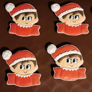elf shelf cookie cutter holiday baking christmas 3d print model - Mito3D