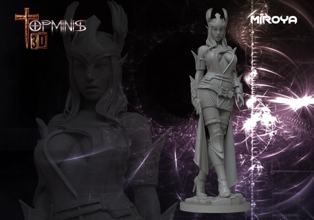 elf warrior rpg war hammer elves tabletop orc ogre trolldwarf giant demon games characters minis 3d print model - Mito3D