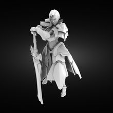elf savaşçı Kadın 3d print model - Mito3D