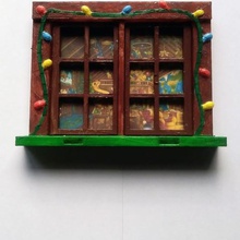 elf Fenster Kunst Weihnachten Dekoration Spaß Kinder 3d print model - Mito3D