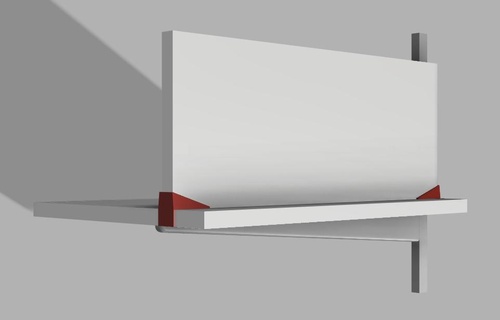 elfa shelf divider 3d print model - Mito3D