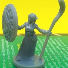 elfmaid wizard game 28mm dnd dungeons dragons elf miniature miniatures toy accessories 3d print model - Mito3D