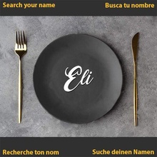 eli name banquet wedding communion dinner plate table decoration tablename 3d print model - Mito3D