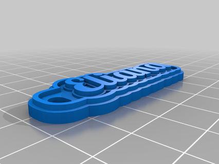 eliana customized keychains 3d print model - Mito3D