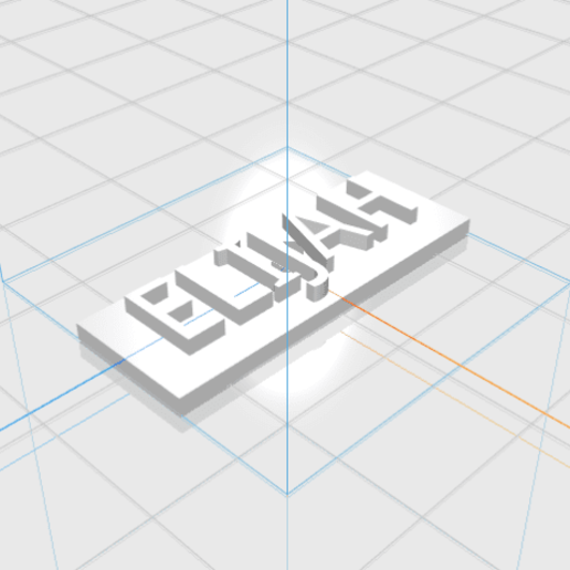 elia lettere maschio regalo 3d 3D print model - Mito3D