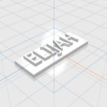 Elijah letras masculino nombre regalo 3d 3d print model - Mito3D