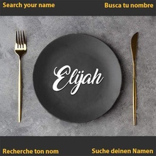 elijah name banquet wedding communion dinner plate table decoration tablename 3d print model - Mito3D