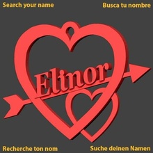 Elinor cœur Cupidon l'amour amour Saint Valentin jch saint valentin amoureux in journée 3d print model - Mito3D