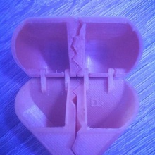 elise heart box art customized interactive 3d print model - Mito3D