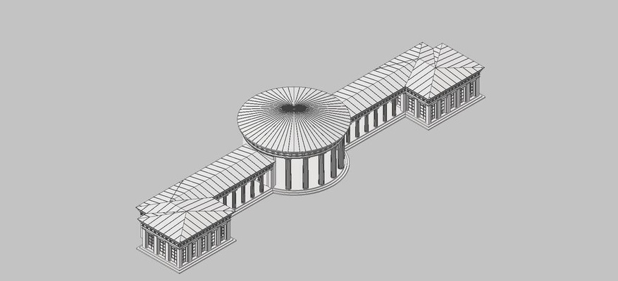 elisenbrunnen aquisgrán arquitectónico modelo fuente h0 escala trenes térmico edificios estructuras arquitectura casa 3d print model - Mito3D