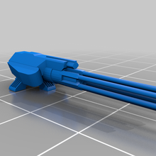 elite pericoloso grande multi cannone gioco fascio scoppiare frag laser impulso arma veicoli 3d print model - Mito3D