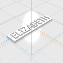 elizabeth letters name female 3d gift 3d print model - Mito3D