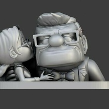 Elli Carl pixar Panela envasado 3d print model - Mito3D