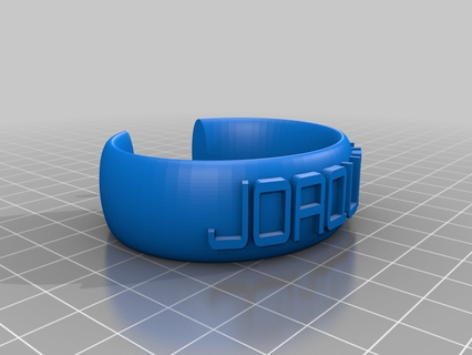 ellipse message bande personnalisé bracelets bijoux 3d print model - Mito3D