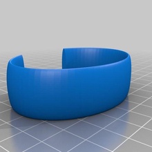 ellipse message bande bijoux personnalisé bracelets 3d print model - Mito3D