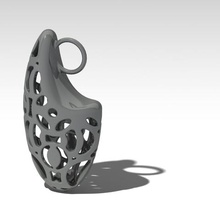 elipse colgante joyería 3d print model - Mito3D