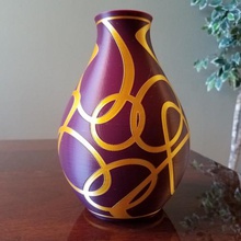 ellissi vaso casa estrusione abbymath la decorazione arredamento art dual il 3d print model - Mito3D