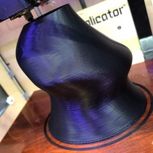 ellipsespiral vaso in modalità di prova casa arredamento rubber3dprinting palmiga innovazione etpu bondtech 3d print model - Mito3D