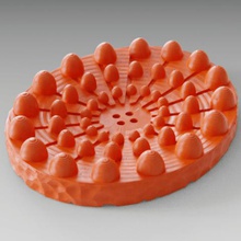 ellissoidale porta sapone casa bagno cucina ellispoide 3d print model - Mito3D
