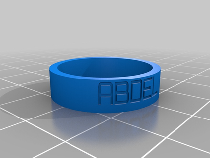 elmoroabdel personalizzato anelli 3d print model - Mito3D