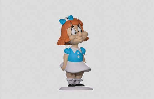 elmyra duff Felicia minuscule toons dessin animé looney airs 3d print model - Mito3D