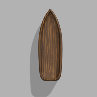 alargado barco bandeja cnc cisne plato servicio carpintería expediente madera 3d print model - Mito3D