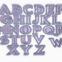 elsa alphabet cutter set frozen 3d print model - Mito3D