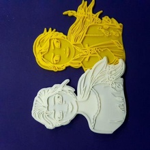 elsa anna cookie cutter frozen cutting mould ana disney 3d print model - Mito3D