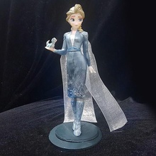 elsa blue dress model 3d print frozen art anna frozen2 figurine statue girl sexy female disney 3d print model - Mito3D