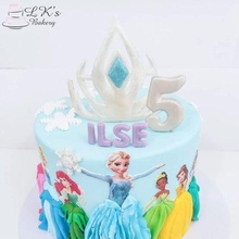 Elsa congelé couronne coupeur bijoux fondant biscuit gâteau cuisson 3d print model - Mito3D