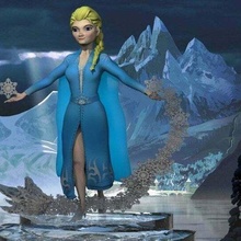 Elsa dondurulmuş Disney kar tanesi oyuncak 3d print model - Mito3D