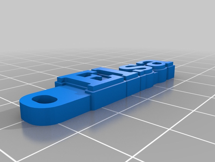 elsa keychain customized organization 3d print model - Mito3D