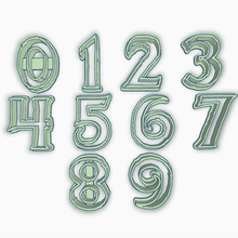 elsa numeric number cutters set frozen 3d print model - Mito3D