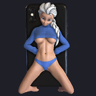 Elsa telefon Kulp destek 3 Sanat gadget kız prenses dondurulmuş hayran organizatör anime 3d print model - Mito3D