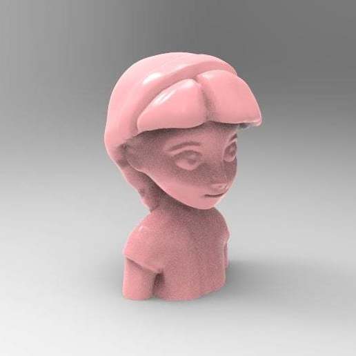 elsa topper pencil 3D print model - Mito3D