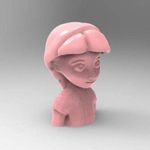 Elsa topper crayon 3d print model - Mito3D