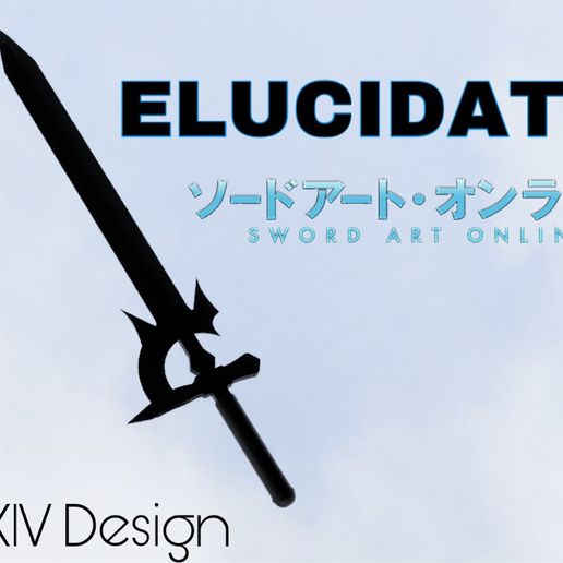 élucidateur eryushid sao Kirito Taille cos jouer alicisation lycoris Paulo Brésil fatal 3D print model - Mito3D