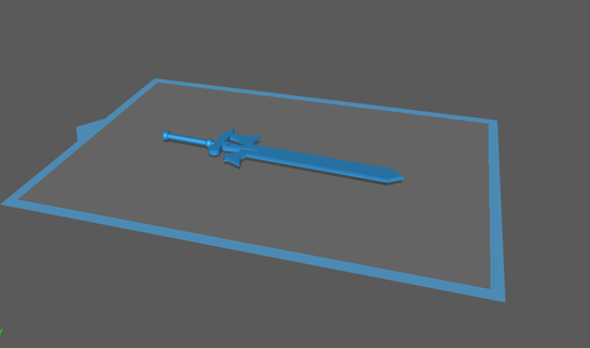 aydınlatıcı kılıç Sanat internet üzerinden oyun Espada anime sao 3d print model - Mito3D
