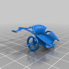 elven attack chariot game 10mm scale vehicles 3d print model - Mito3D