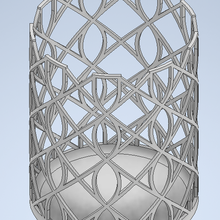 elven celtic style pencil cup 4 holder pen design 3d print model - Mito3D