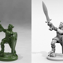 elven dragon paladin game dd dnd dungeons dragons figure miniature miniatures roleplaying rpg tabletop wargaming toy accessories 3d print model - Mito3D