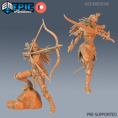 elven moon runner team b dnd miniature tabletop miniatures gaming monster 3d model rpg dndminis stl file game epic-miniatures dndminiatures 3dprint 3dminiature printedminis 3dprinting dungeon fantasy roleplaying dragon warrior undead pre-supported 3d print model - Mito3D