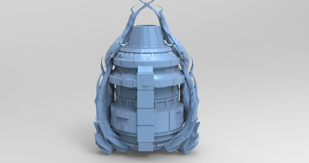 elven sci fi dome 3d print model - Mito3D
