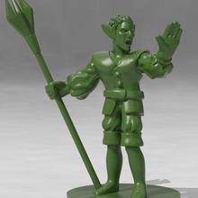 elven sorcerer game dd dnd dungeons dragons figure miniature miniatures roleplaying wargaming toy accessories 3d print model - Mito3D