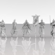 elven warrior squad game elf d&d gloomhaven roleplaying role playing dungeon dragons boardgames tabletop wargaming wargames miniature fighter assassin 3d print model - Mito3D