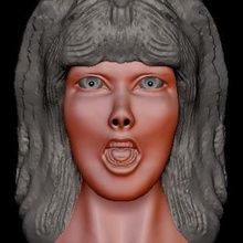 elvira Kunst die Büste halloween scary Skulptur 3d print model - Mito3D