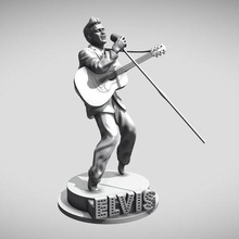 Elvis Presley 3d impresión 3d print model - Mito3D
