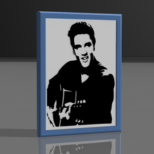 Elvis Presley dekoratif çerçeve 3d print model - Mito3D